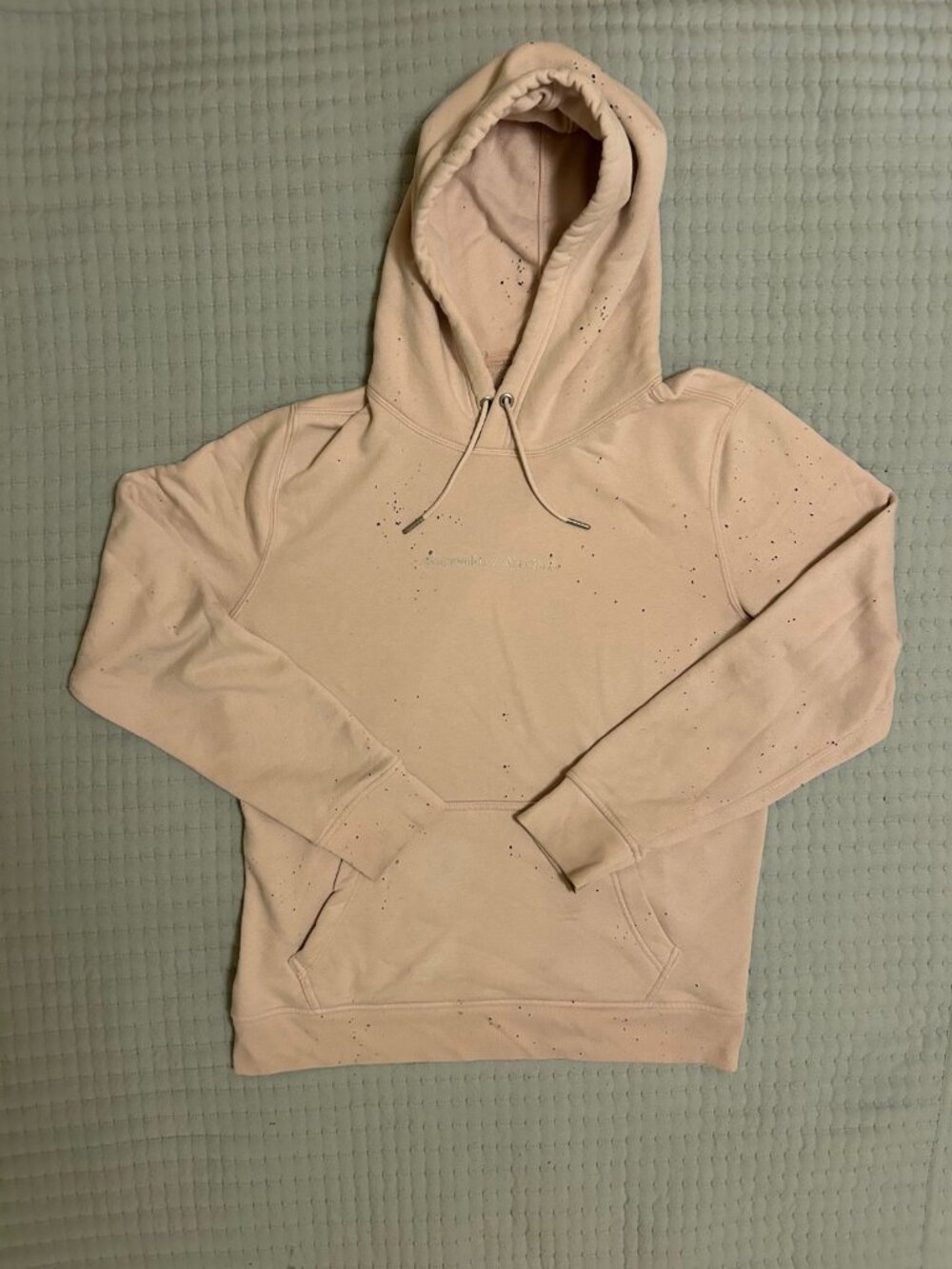 Abercrombie & Fitch Blush Splatter Puff Print Hoodie M